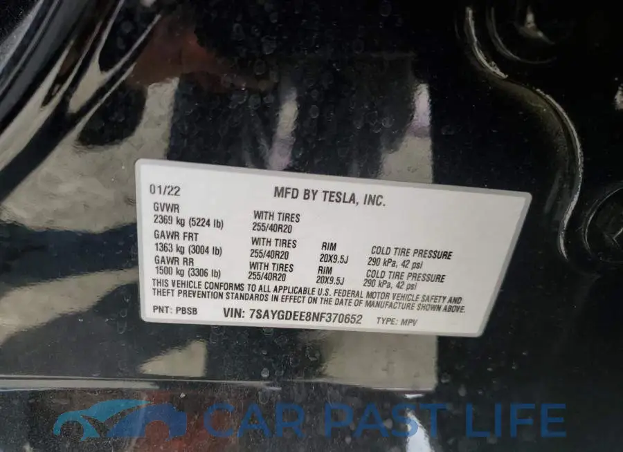 7SAYGDEE8NF370652# 13