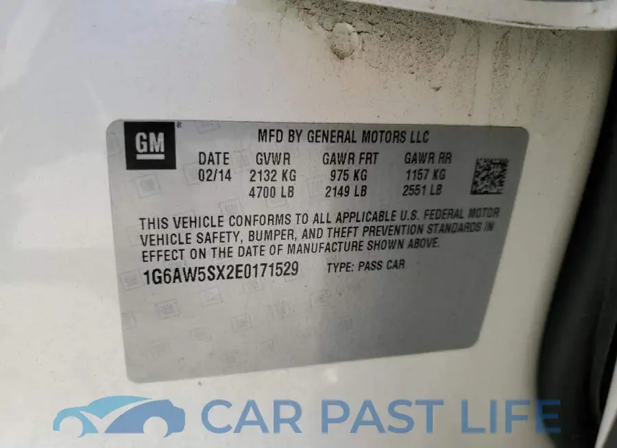 1G6AW5SX2E0171529# 12