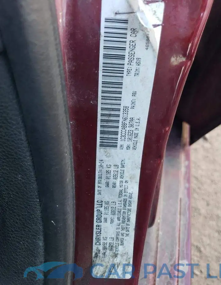 1C3CCCAB8FN613358# 12