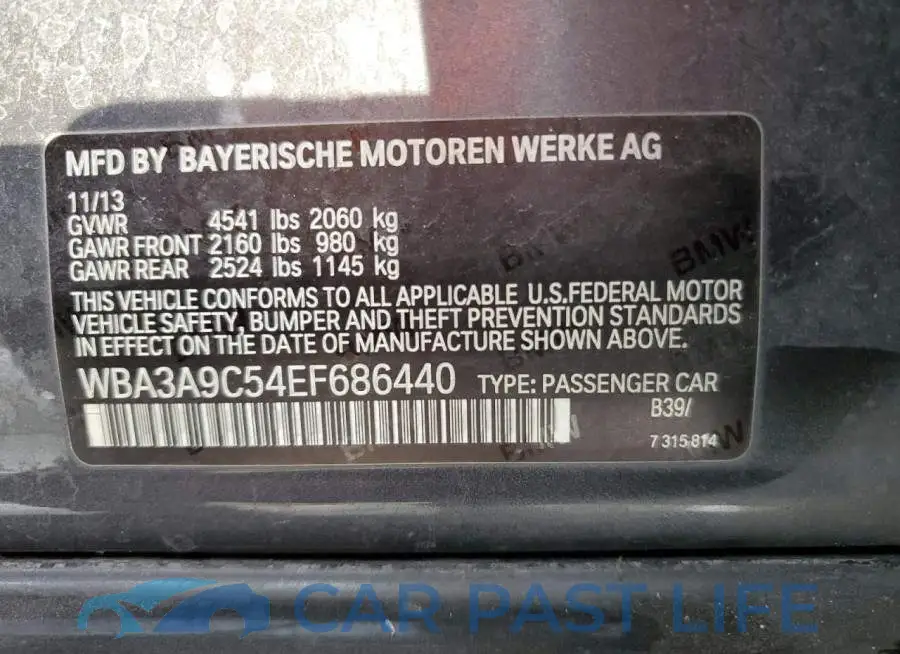 WBA3A9C54EF686440# 12