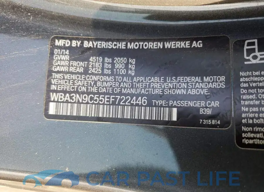 WBA3N9C55EF722446# 12