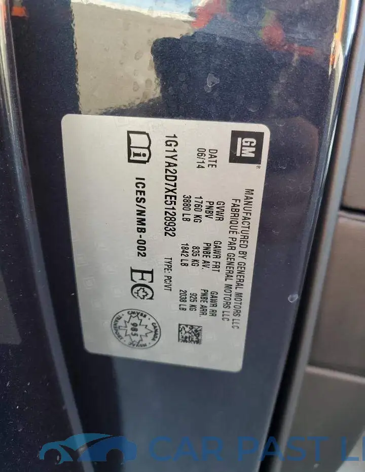 1G1YA2D7XE5128932# 12