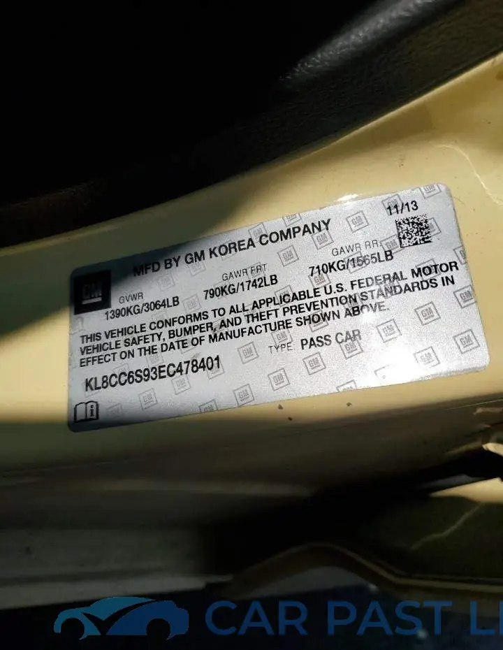 KL8CC6S93EC478401# 13