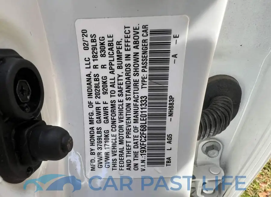 19XFC2F68LE011333# 10
