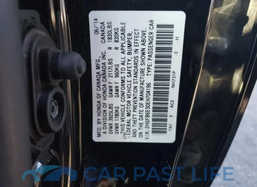 2HGFB6E50EH704196# 12