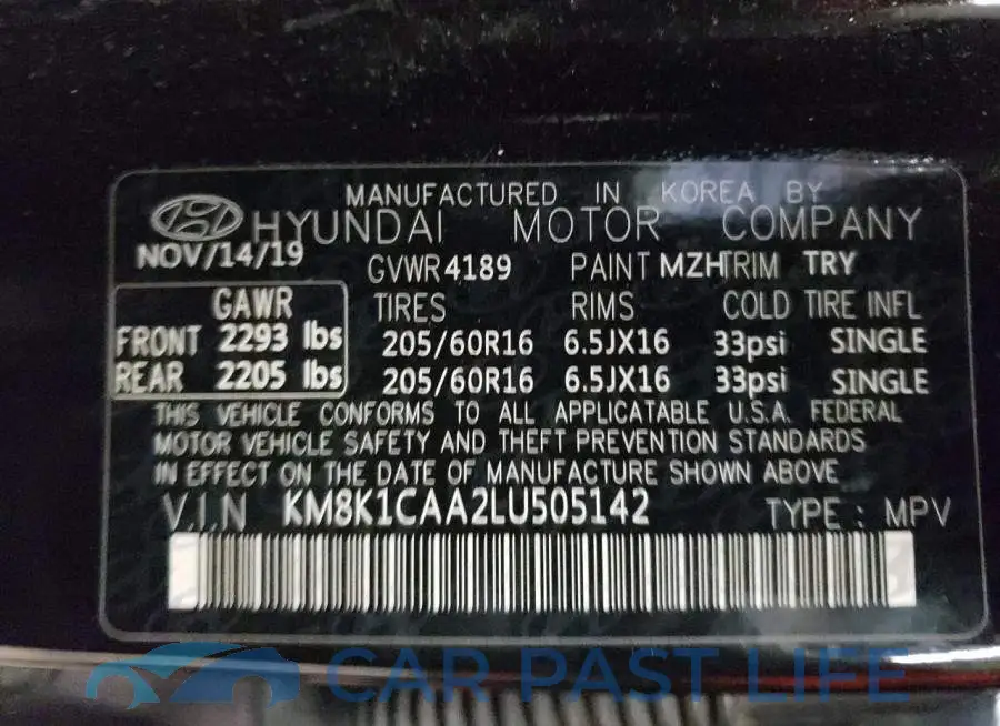 KM8K1CAA2LU505142# 12