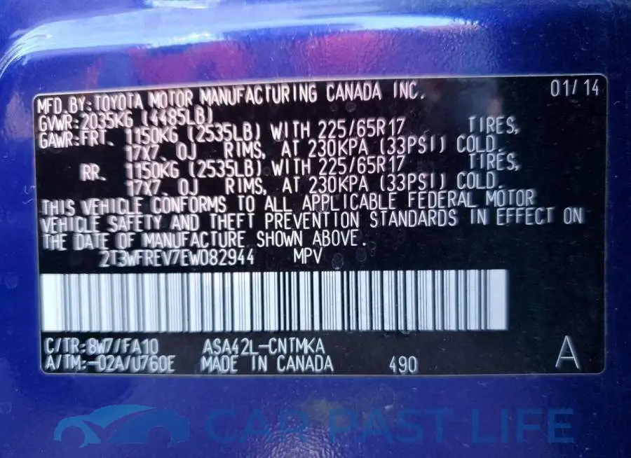 2T3WFREV7EW082944# 13