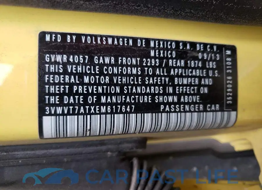 3VWVT7ATXEM617647# 12