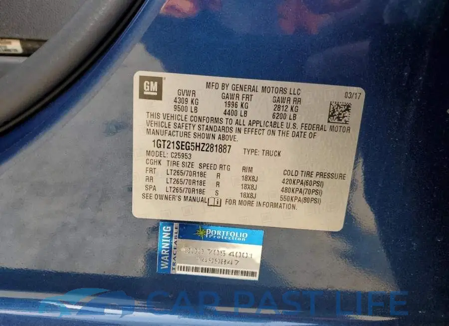 1GT21SEG5HZ281887# 12