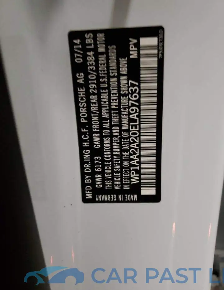 WP1AA2A20ELA97637# 13