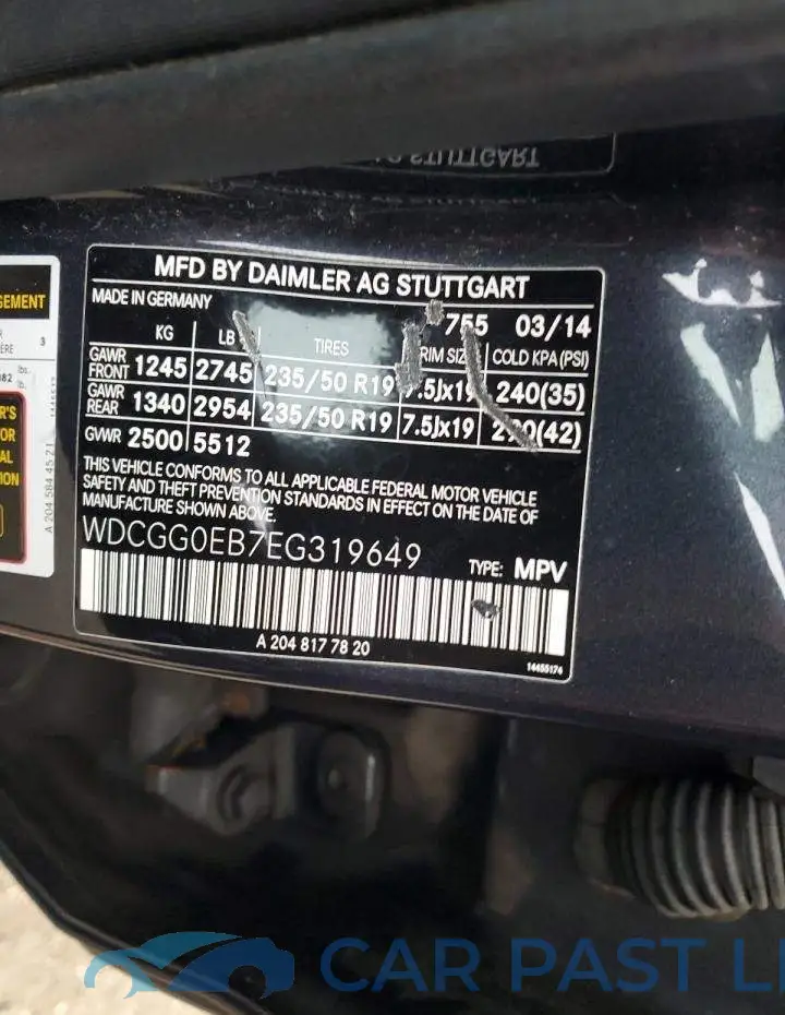 WDCGG0EB7EG319649# 12