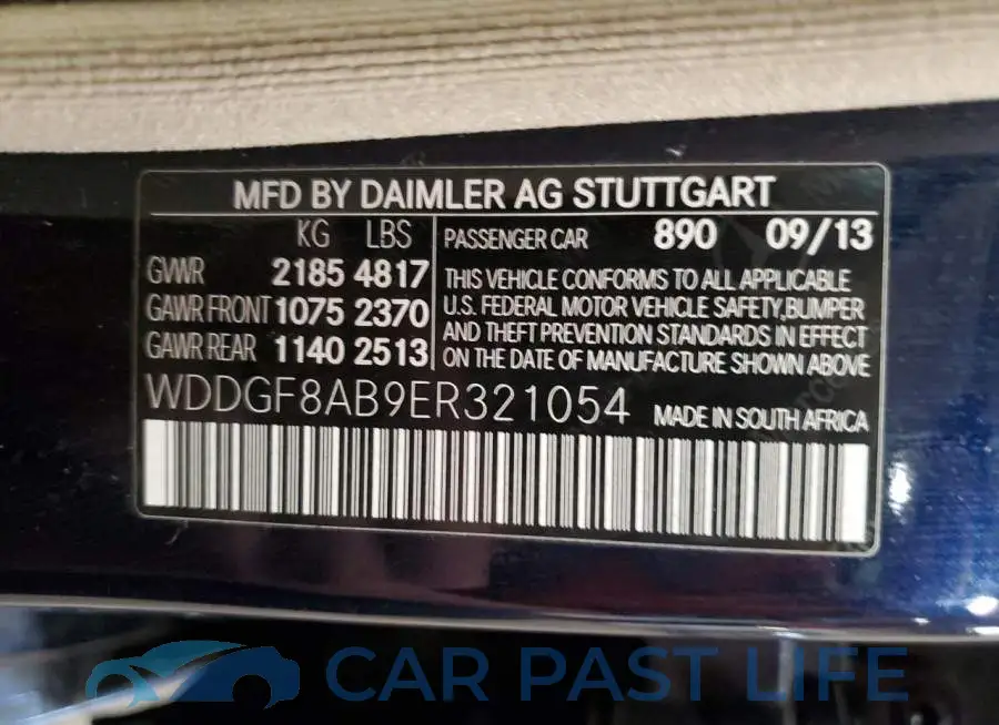 WDDGF8AB9ER321054# 12