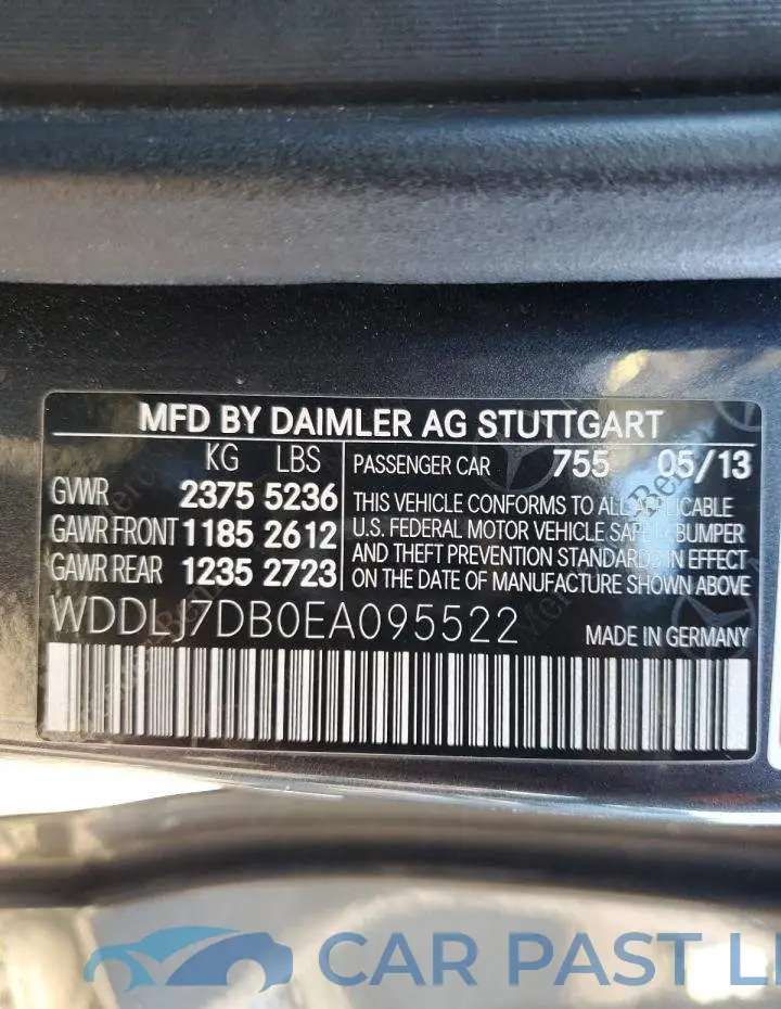 WDDLJ7DB0EA095522# 13