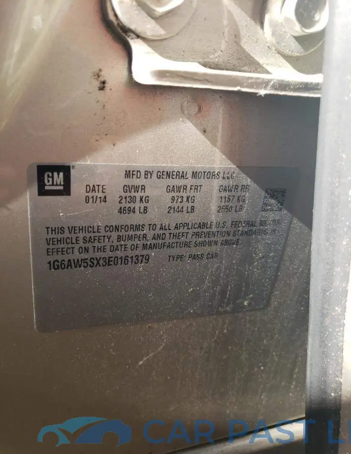 1G6AW5SX3E0161379# 12