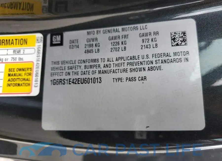 1G6RS1E42EU601013# 13