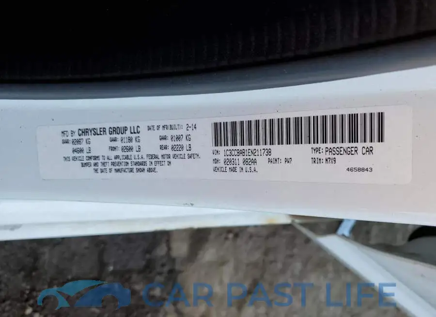 1C3CCBAB1EN211738# 12