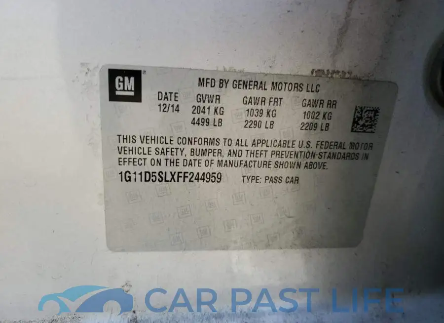 1G11D5SLXFF244959# 12