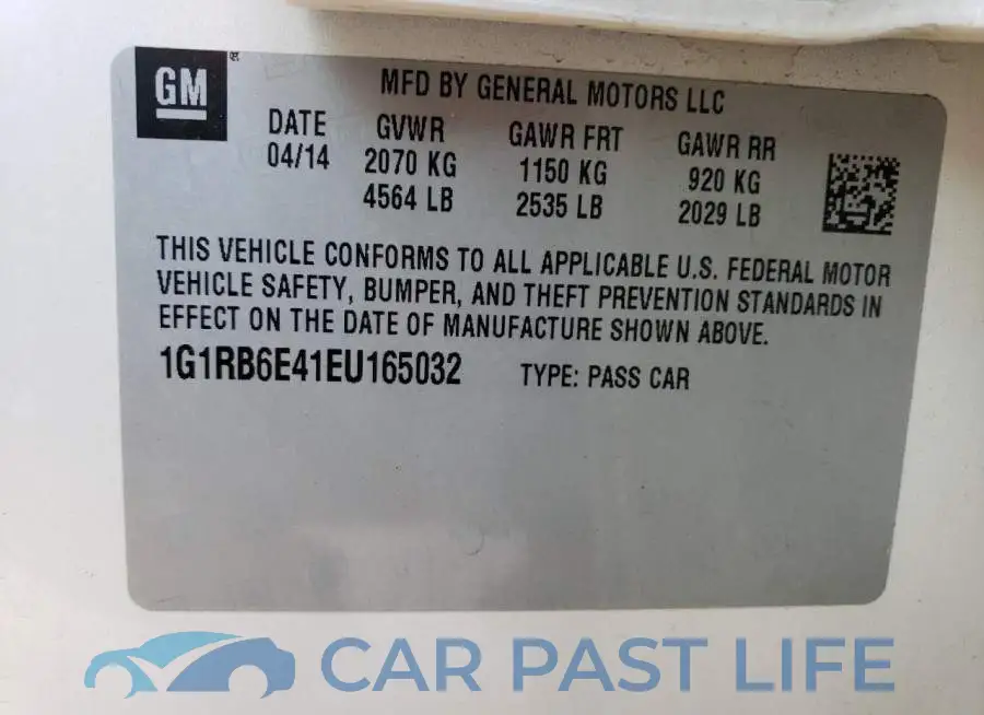 1G1RB6E41EU165032# 12