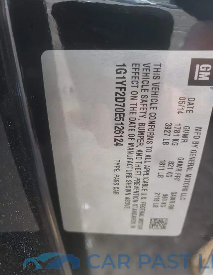 1G1YF2D70E5126124# 12