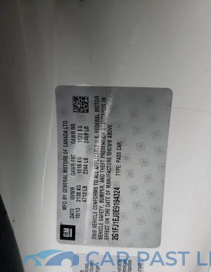 2G1FJ1EJ0E9194324# 12