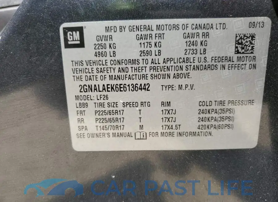 2GNALAEK6E6136442# 14