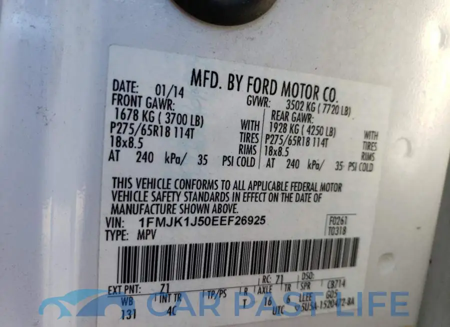 1FMJK1J50EEF26925# 13