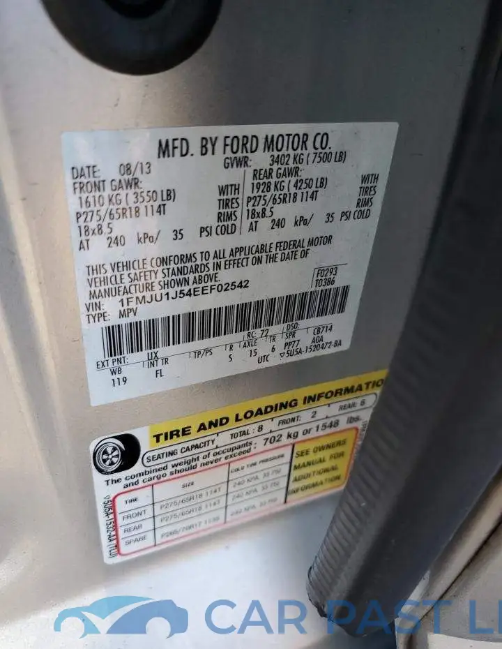 1FMJU1J54EEF02542# 12