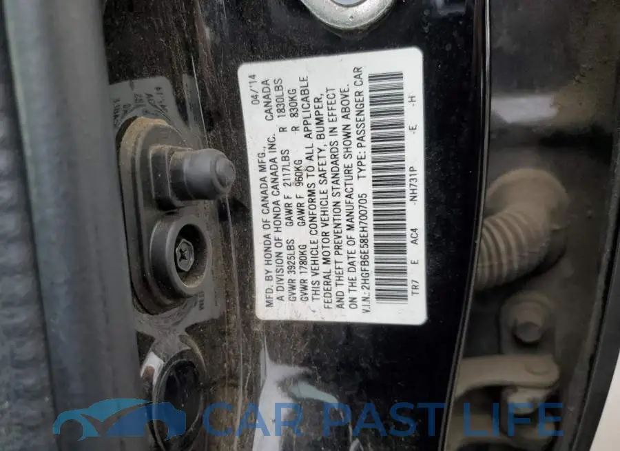2HGFB6E58EH700705# 12