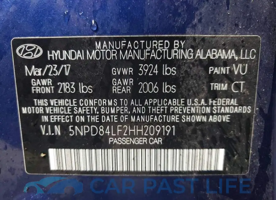 5NPD84LF2HH209191# 12