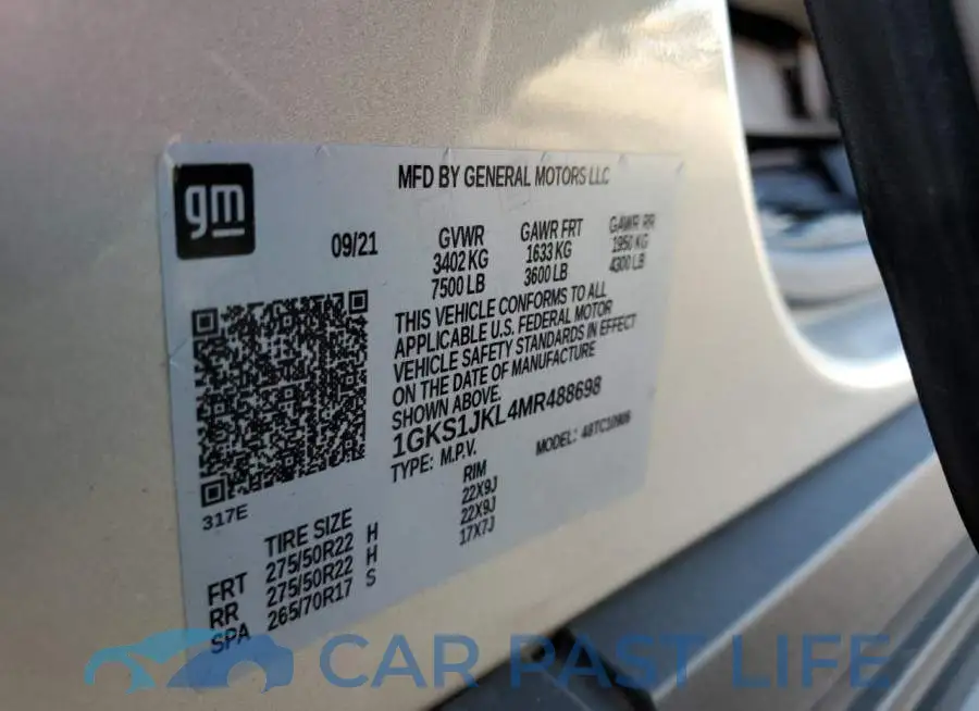 1GKS1JKL4MR488698# 13