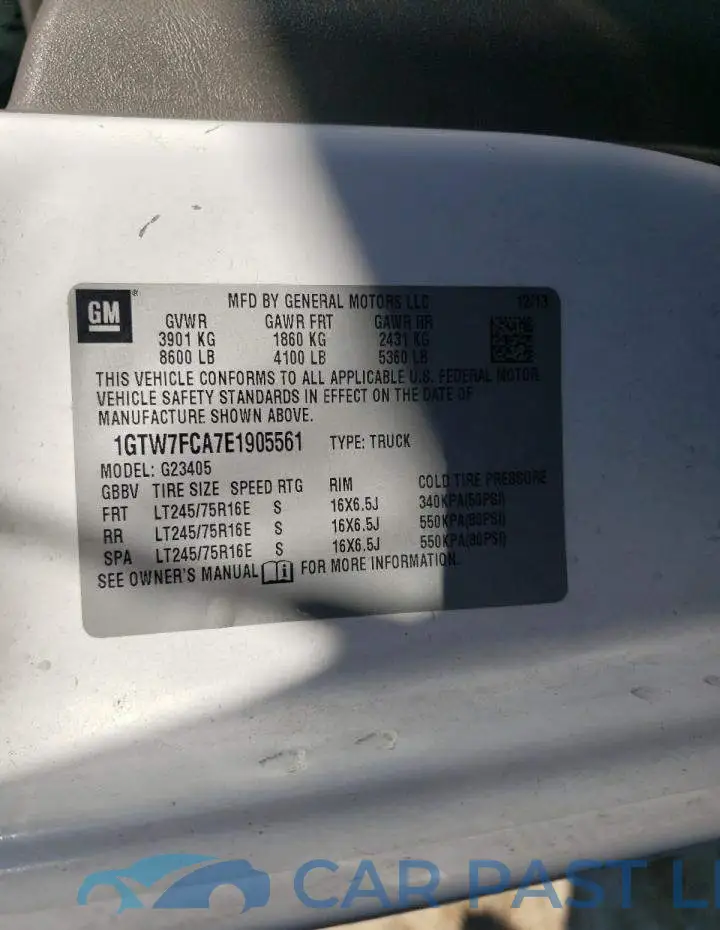 1GTW7FCA7E1905561# 13