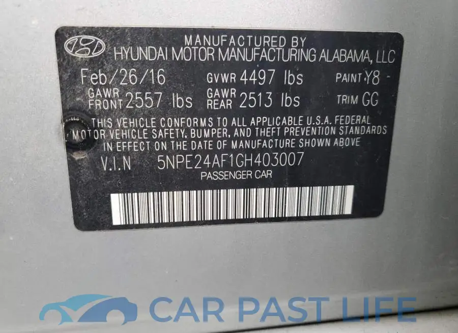 5NPE24AF1GH403007# 12