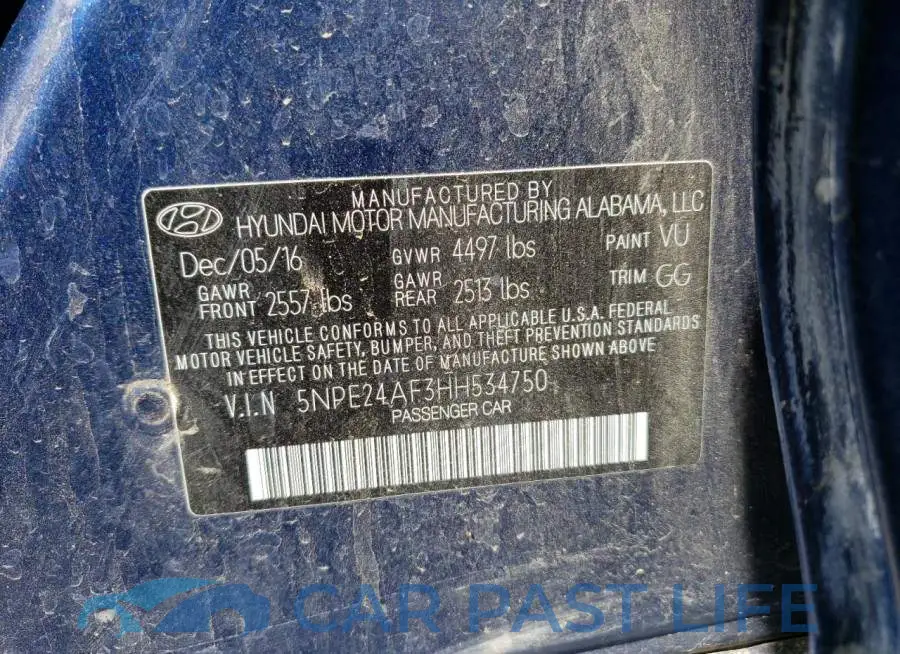 5NPE24AF3HH534750# 12