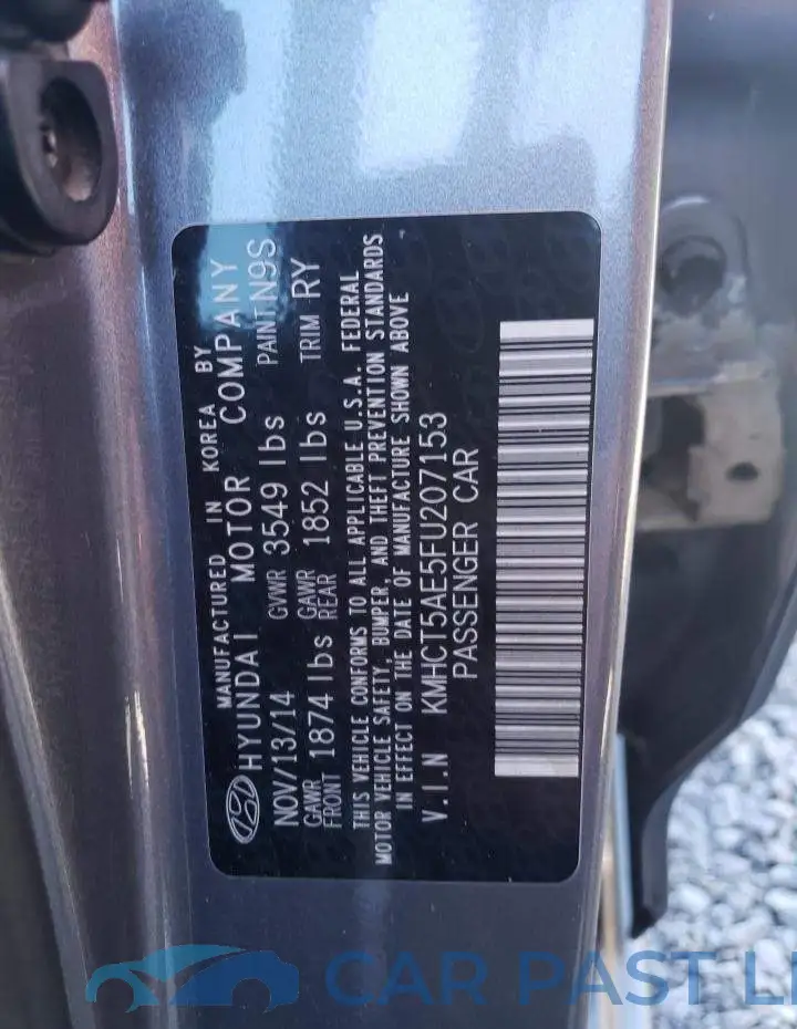 KMHCT5AE5FU207153# 12