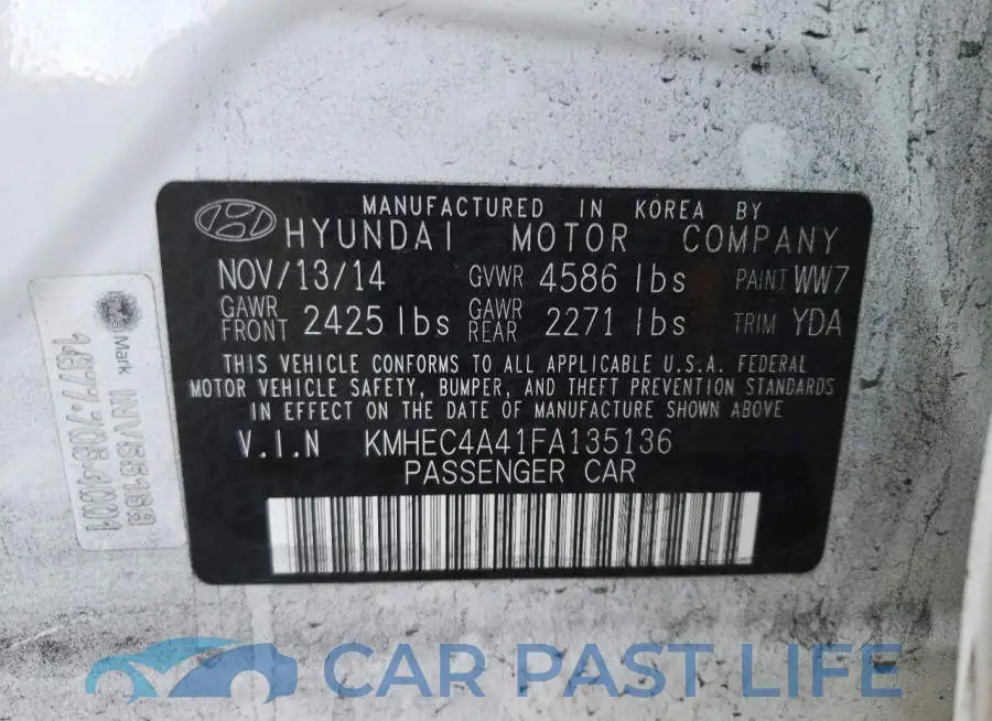 KMHEC4A41FA135136# 12