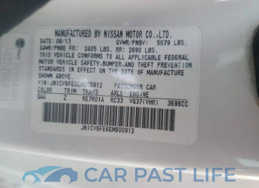 JN1CV6FE6EM900912# 13