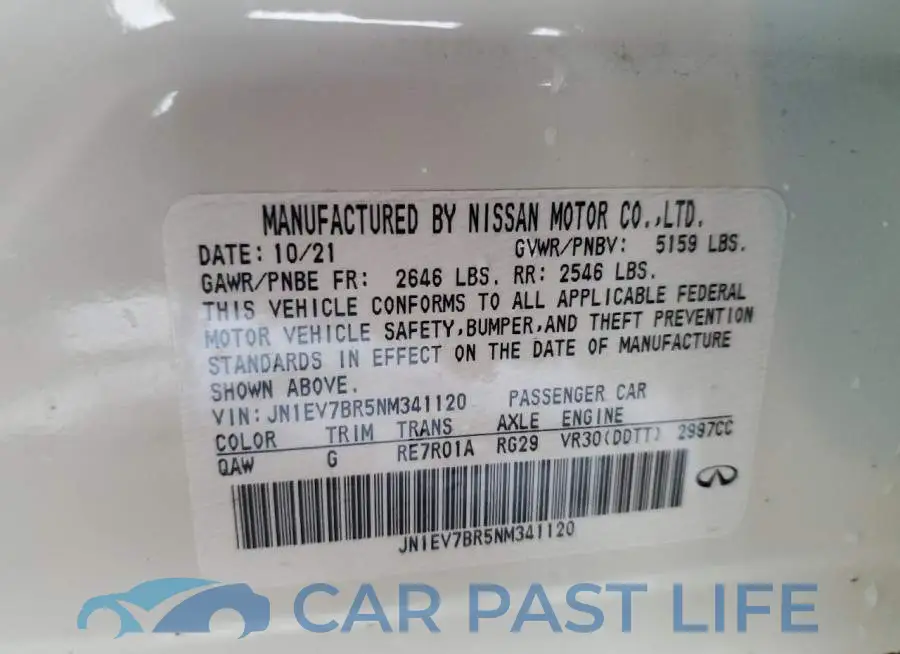 JN1EV7BR5NM341120# 12