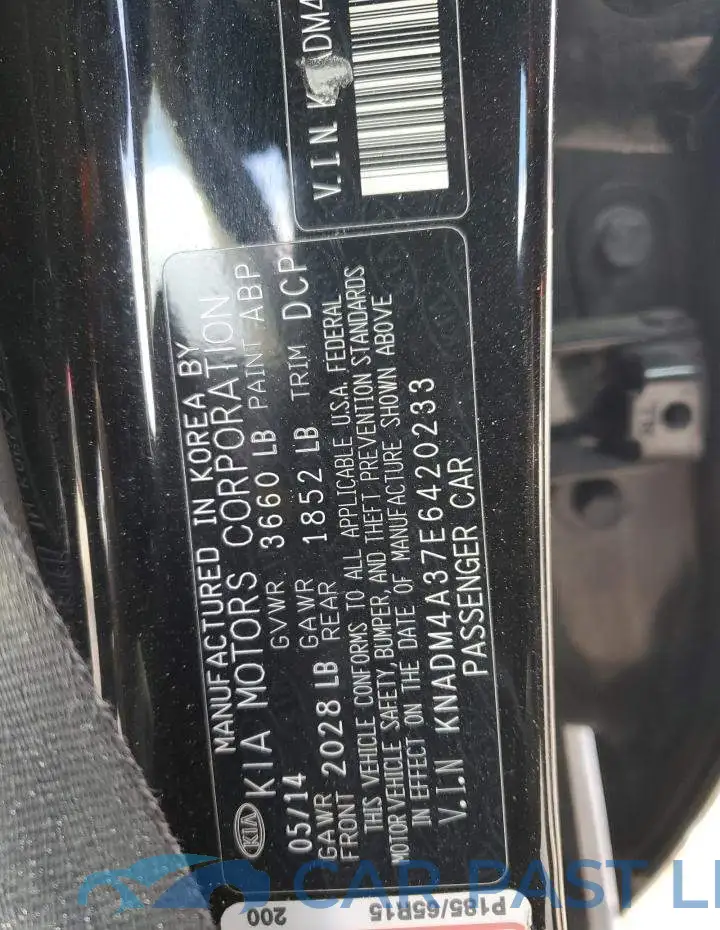 KNADM4A37E6420233# 13
