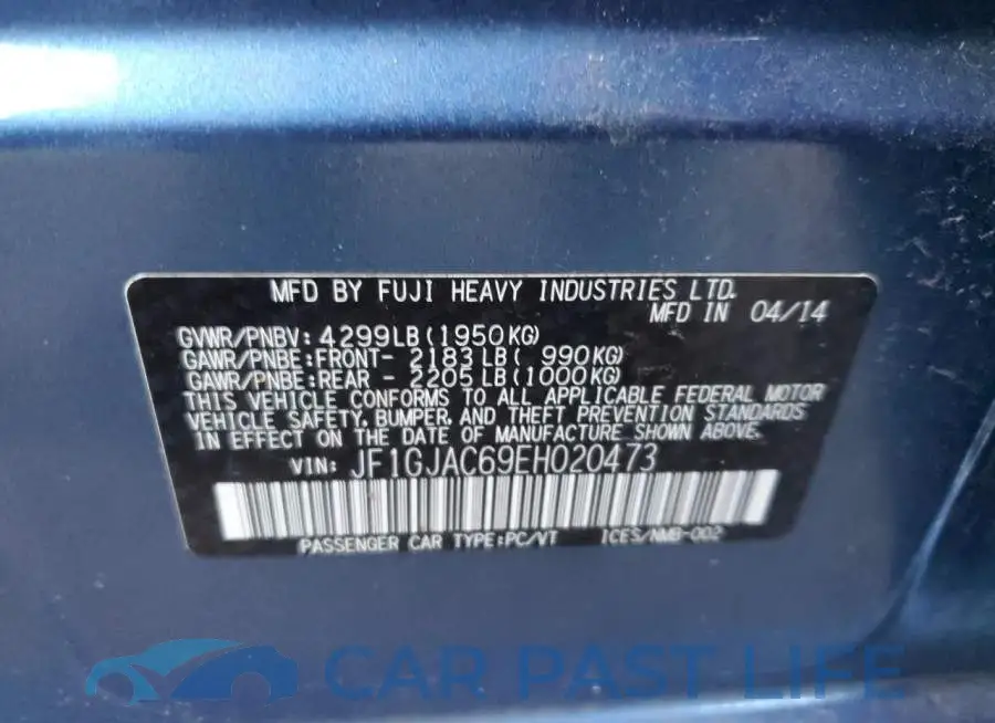 JF1GJAC69EH020473# 12