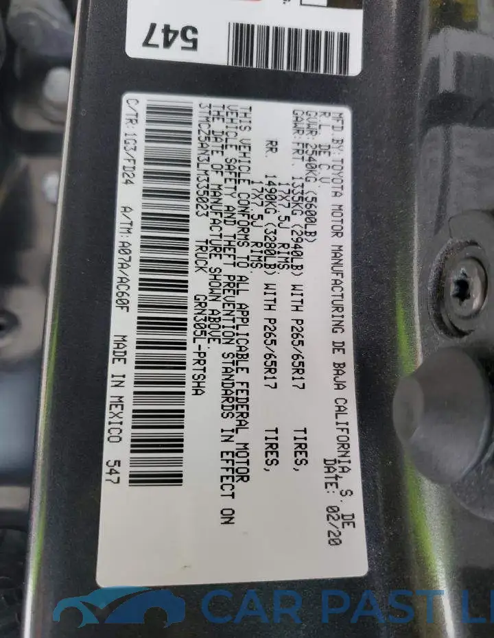 3TMCZ5AN3LM335023# 13