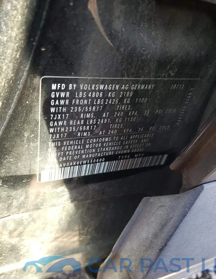 WVGAV3AX6EW550600# 13