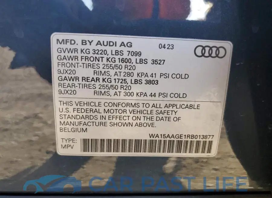 WA15AAGE1RB013877# 14