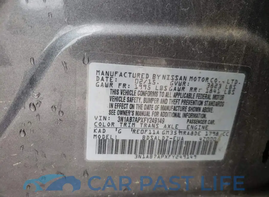 3N1AB7APXFY249149# 10