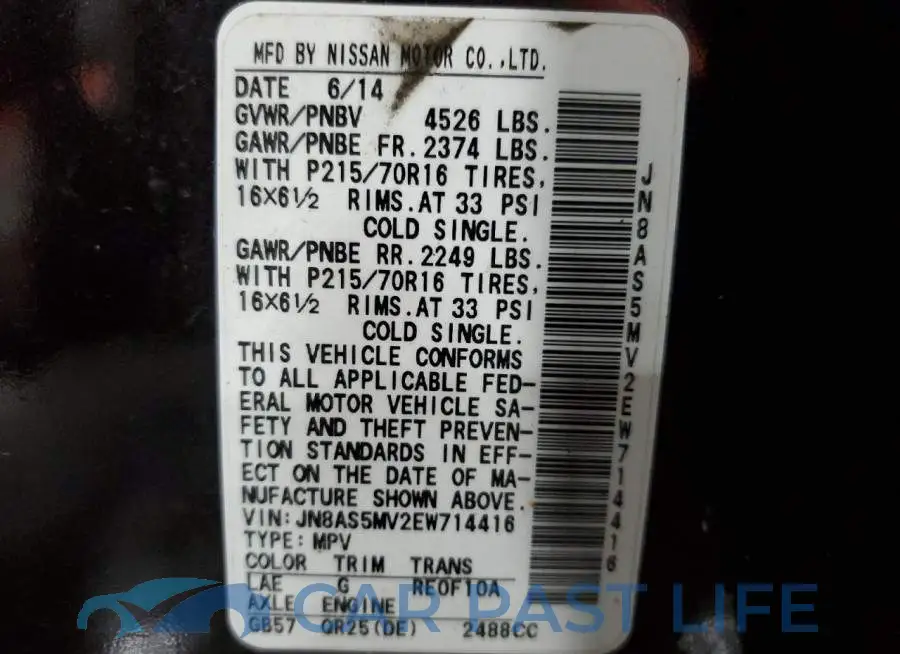 JN8AS5MV2EW714416# 13