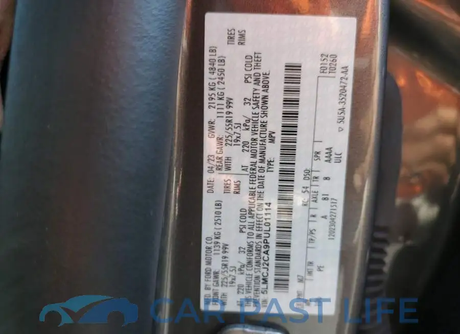 5LMCJ2CA9PUL01114# 12