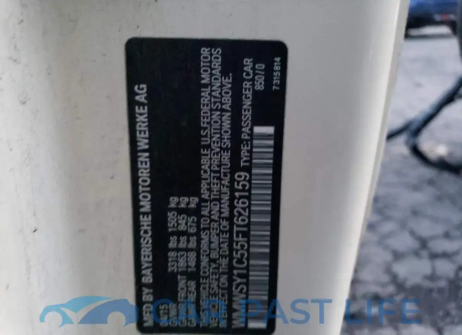 WMWSY1C55FT626159# 12