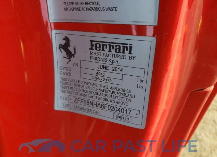 ZFF68NHA6F0204017# 12