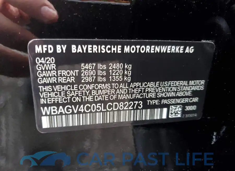 WBAGV4C05LCD71158# 12
