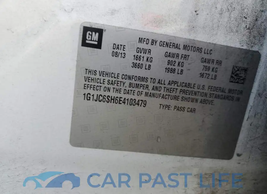 1G1JC6SH6E4103479# 12