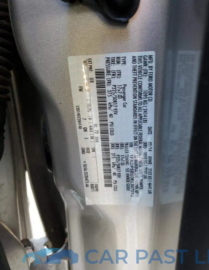 1FADP5BU3EL507013# 12